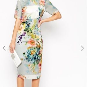 ASOS SALON Open-back Midi Dress